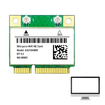 896F WiFi6E AX210HMW Mini PCI-E Wifi Карта, совместимая с Bluetooth 5.2 Беспроводной Адаптер ForIntel AX210 Card AX210